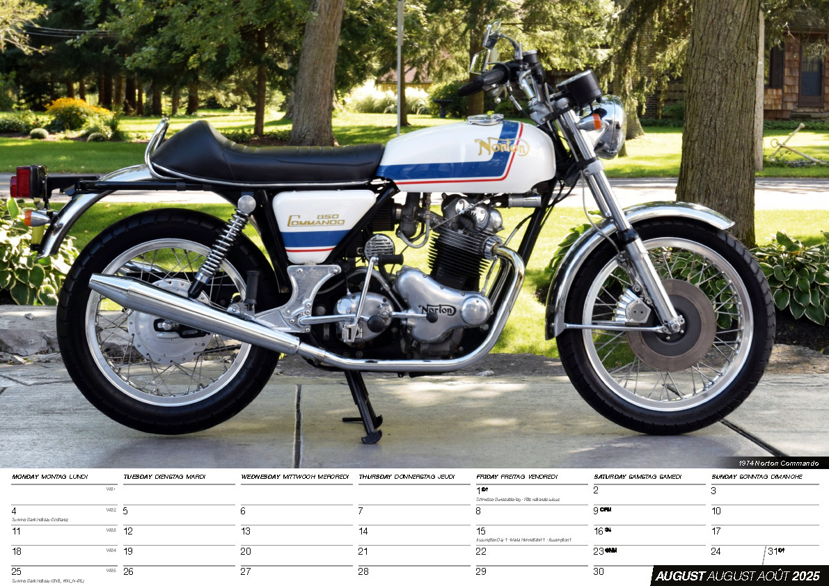 Bild: 9798893610710 | Classic British Motorbikes 2025 | Englische Motorräder | Kalender