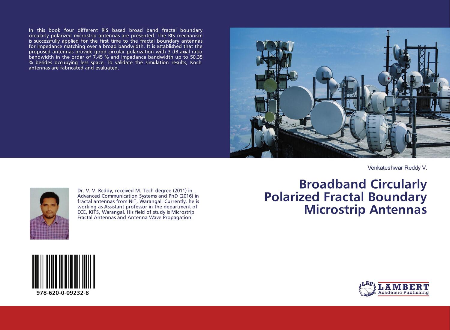 Cover: 9786200092328 | Broadband Circularly Polarized Fractal Boundary Microstrip Antennas
