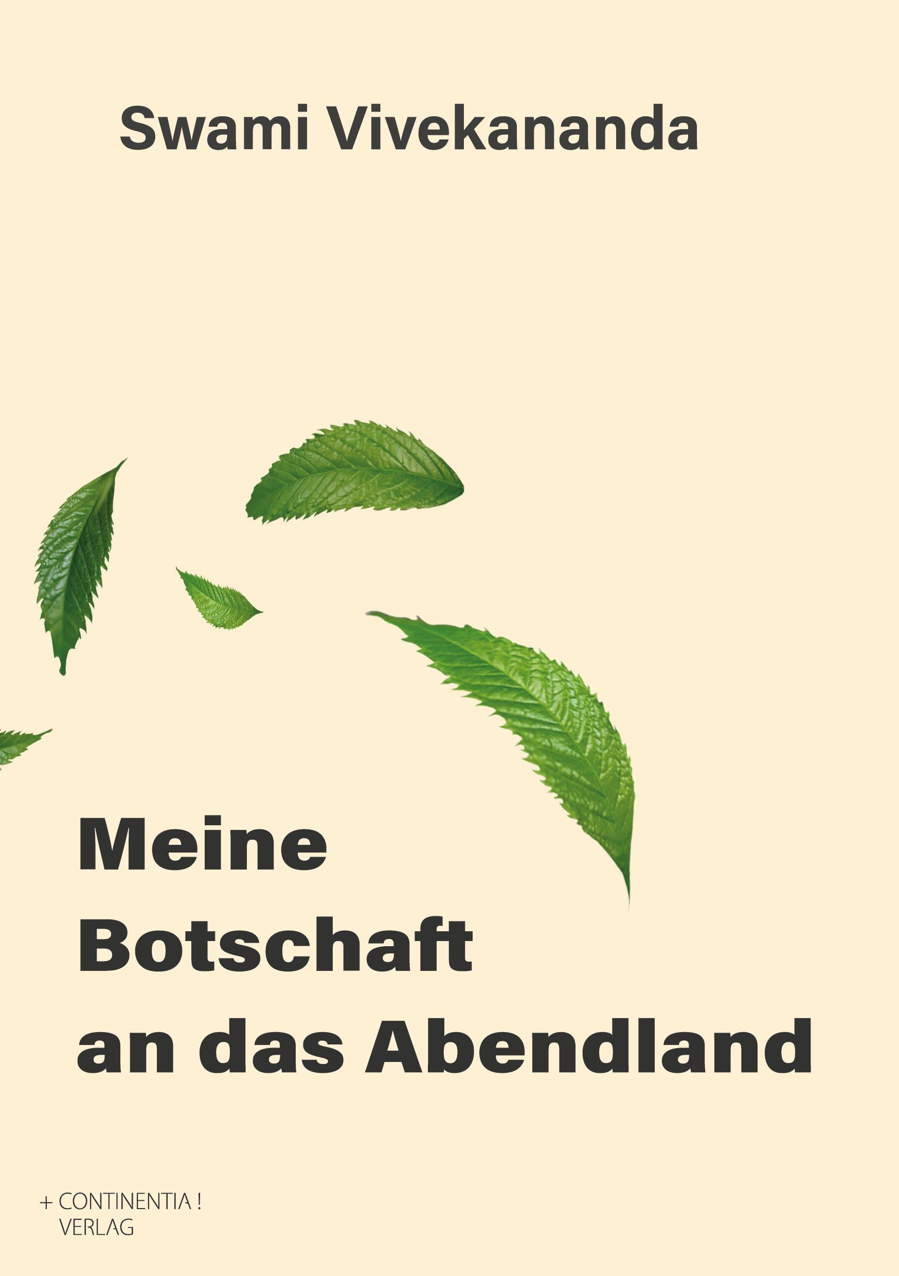 Cover: 9783910500006 | Meine Botschaft an das Abendland | Swami Vivekananda | Taschenbuch