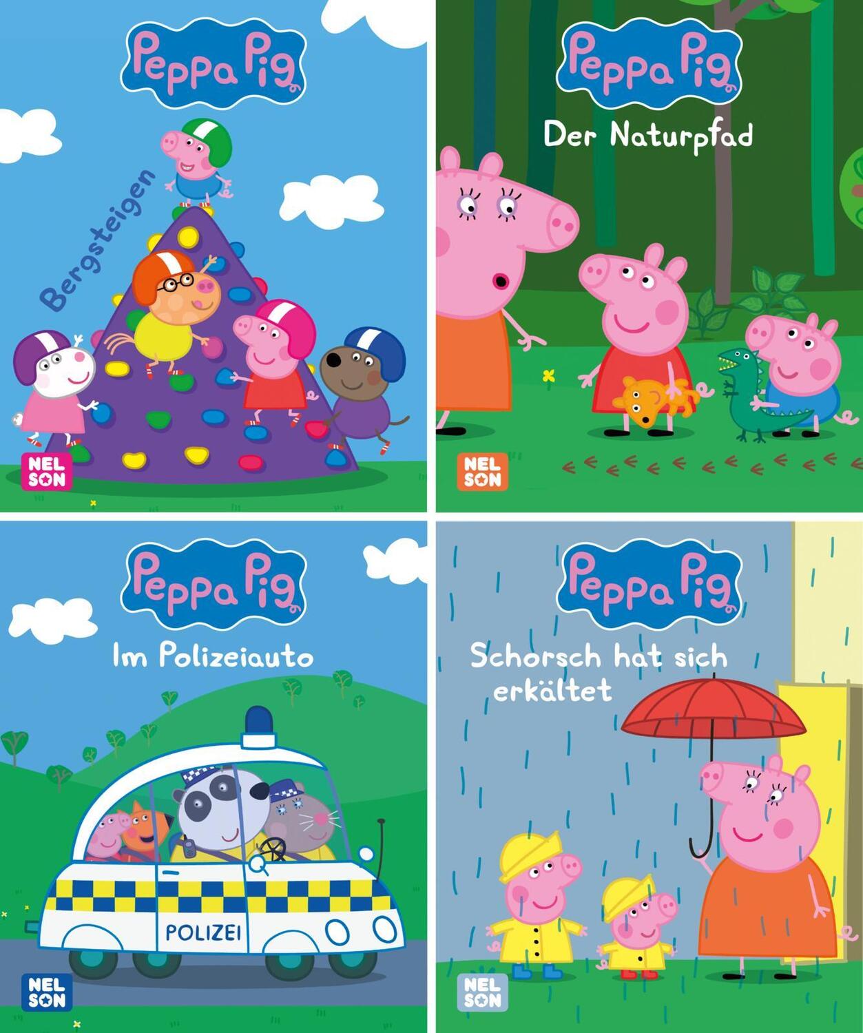 Cover: 9783845123356 | Nelson Mini-Bücher: 4er Peppa Pig 25-28 | Steffi Korda | Box | 20 S.