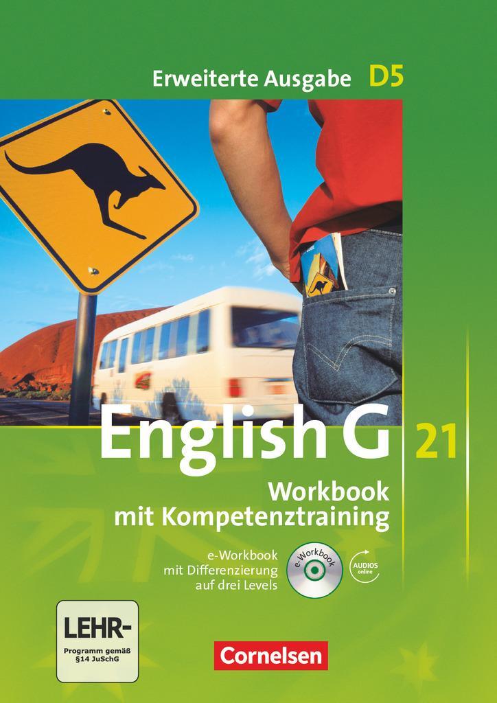 Cover: 9783060312887 | English G 21. Erweiterte Ausgabe D 5. Workbook mit e-Workbook und...