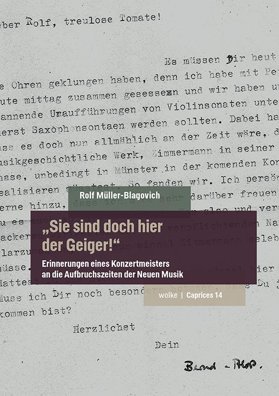 Cover: 9783955933142 | "Sie sind doch hier der Geiger!" | Rolf Müller-Blagovich | Taschenbuch