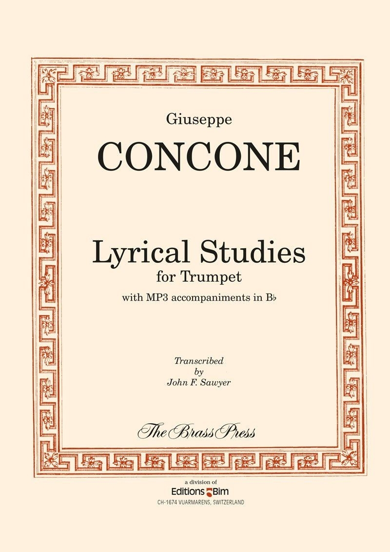 Cover: 9780914282594 | Lyrical Studies | Giuseppe Concone | Buch + Online-Audio