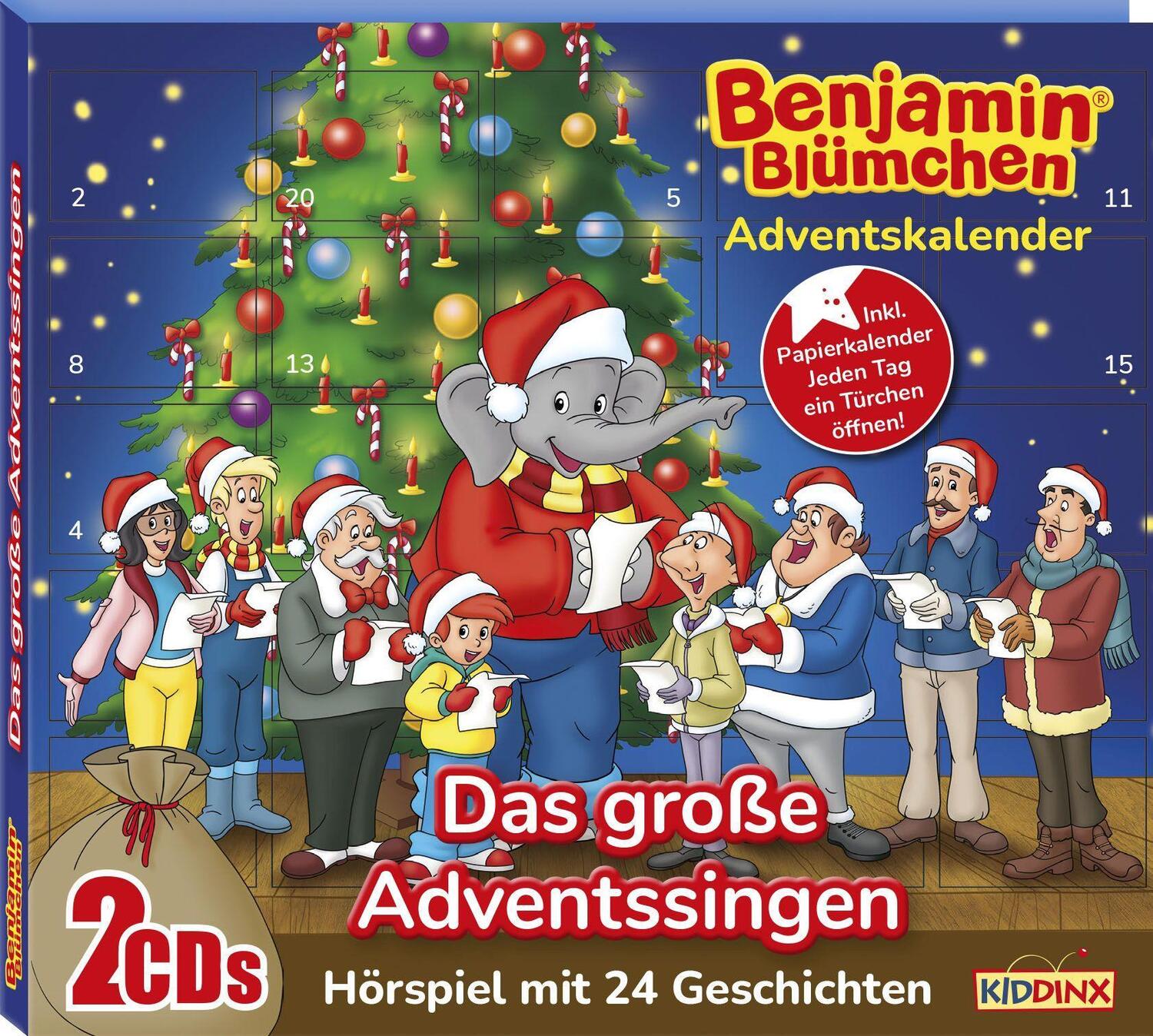 Cover: 4001504124403 | Adventskalender:Das groáe Adventssingen | Benjamin Blümchen | Audio-CD