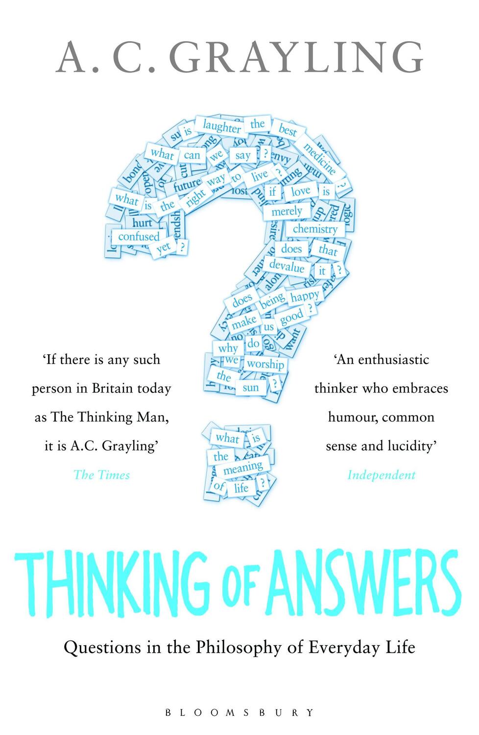 Cover: 9781408809532 | Thinking of Answers | Questions in the Philosophy of Everyday Life