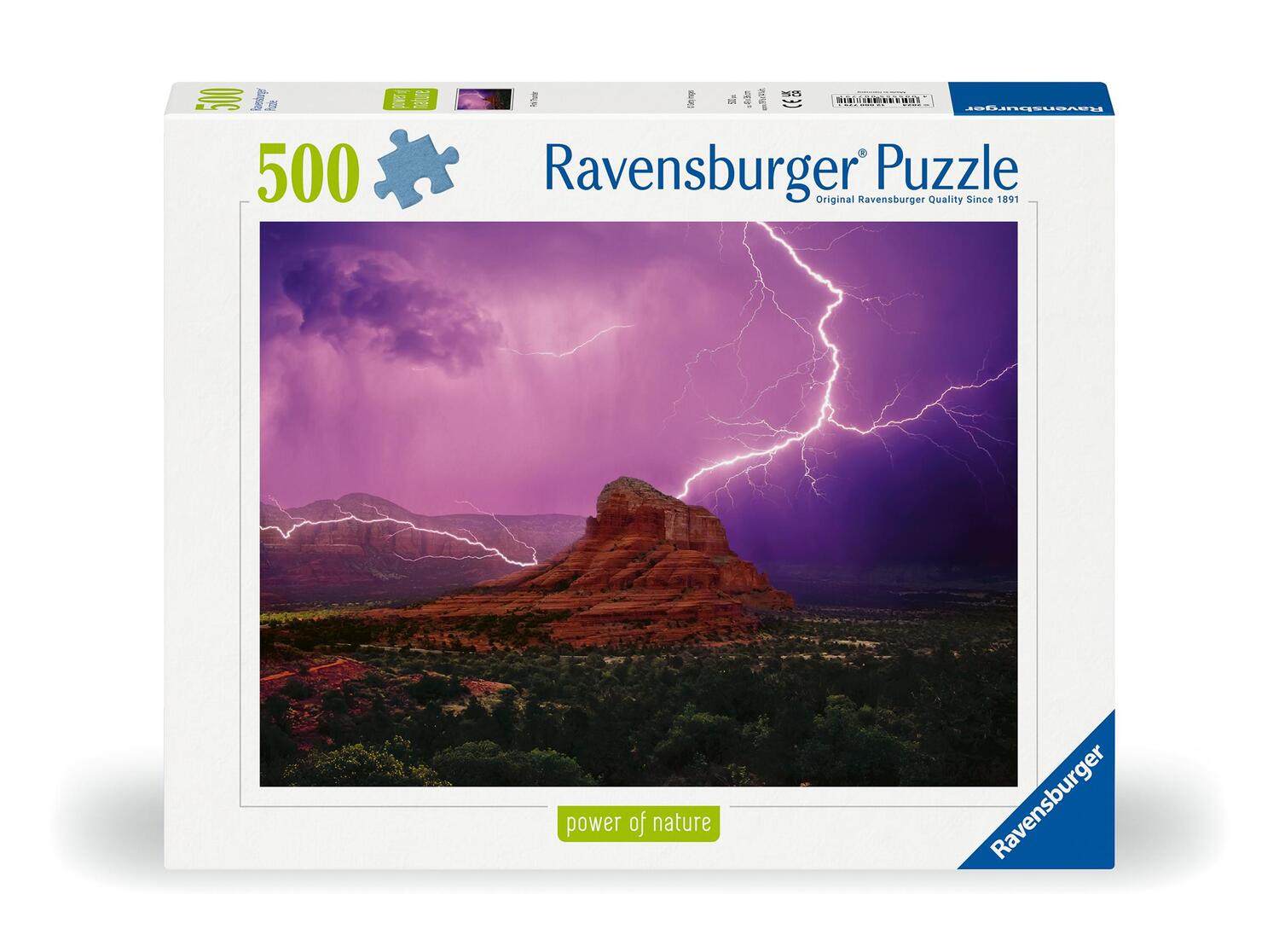 Cover: 4005555007791 | Ravensburger Puzzle 12000779 - Pinke Gewitterstimmung - 500 Teile...