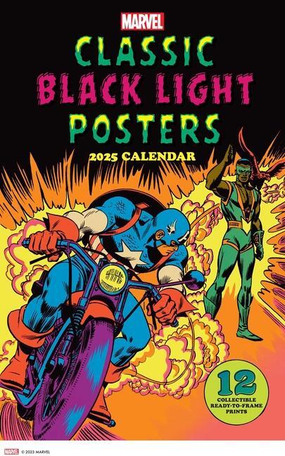 Cover: 9781419774294 | Marvel Classic Black Light 2025 Poster Calendar | Marvel Entertainment