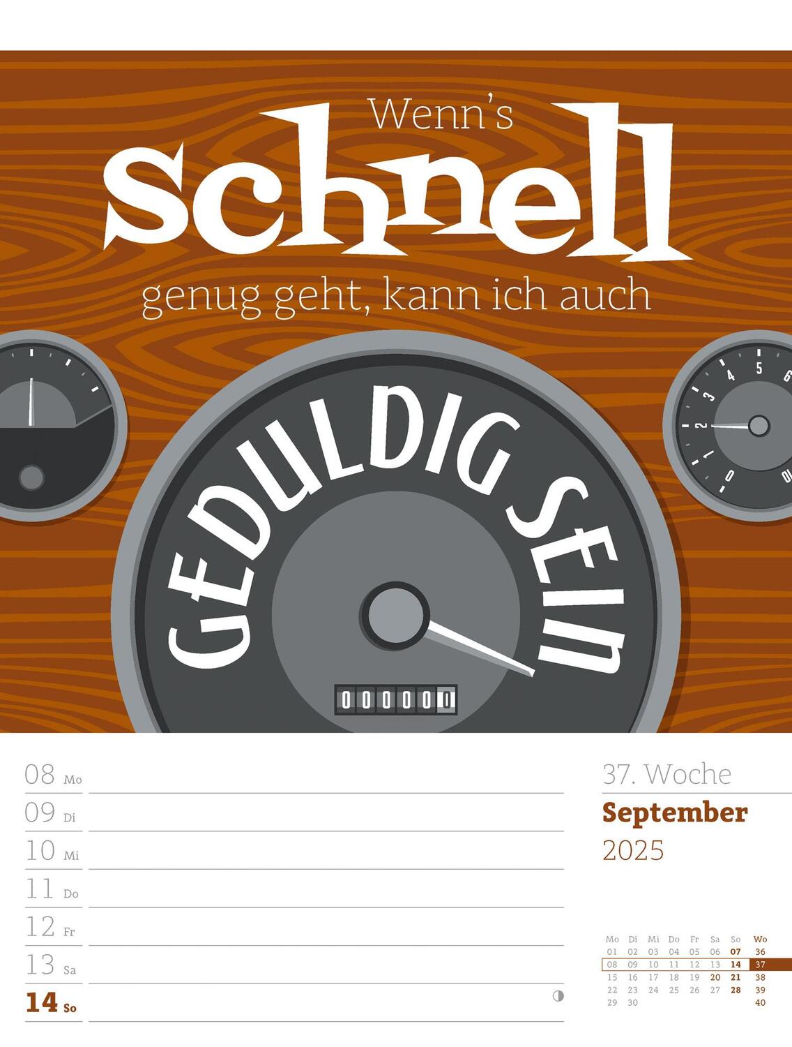 Bild: 9783838425955 | Klartext Sprüchekalender - Wochenplaner Kalender 2025 | Kunstverlag