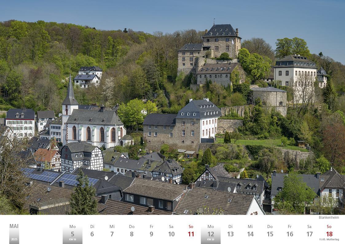 Bild: 9783965352056 | Die Eifel in Wort und Bild 2025 Bildkalender A4 quer, 28 Bilder auf...