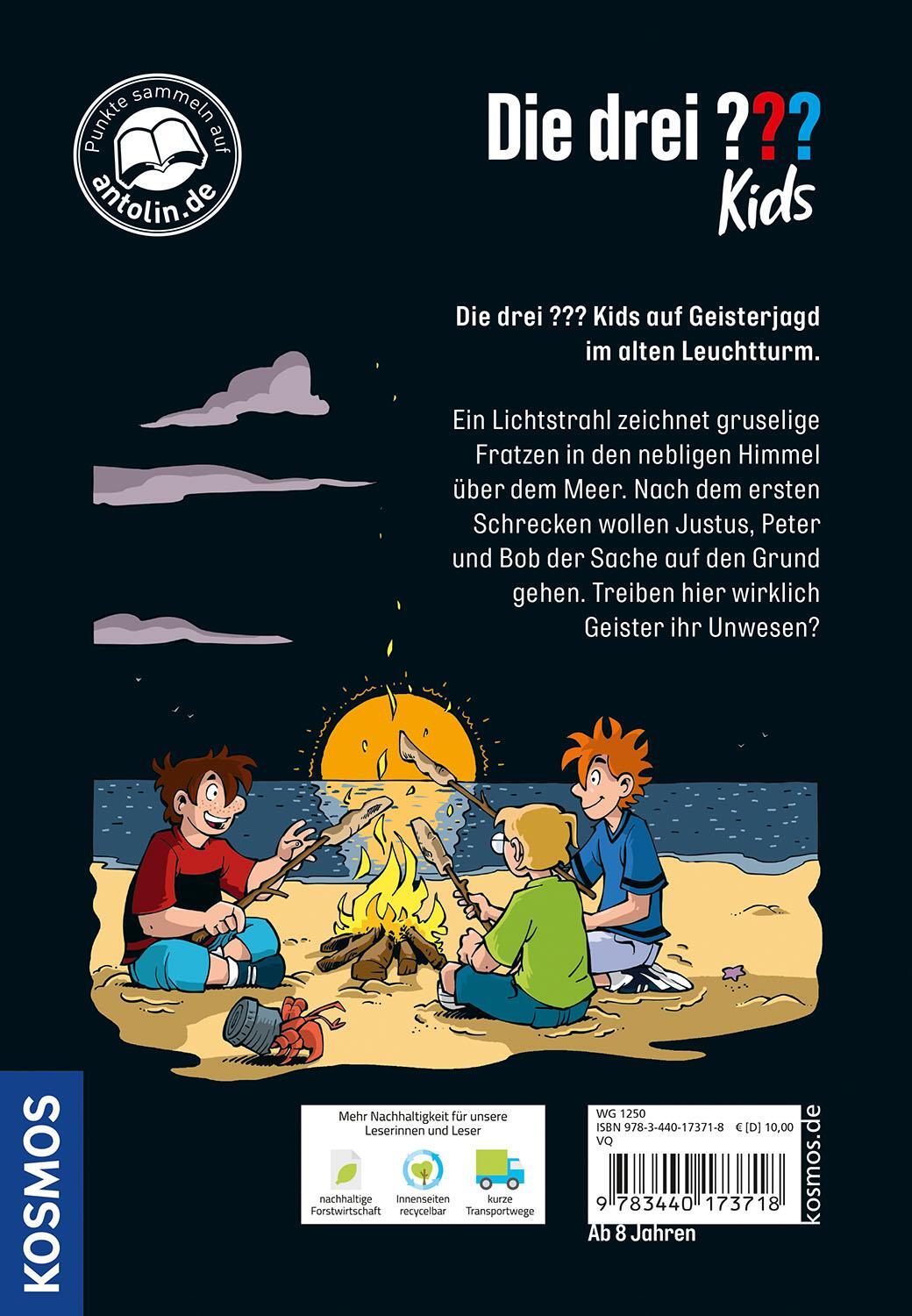 Rückseite: 9783440173718 | Die drei ??? Kids, 92, Spuk im Leuchtturm | Ulf Blanck | Buch | 128 S.