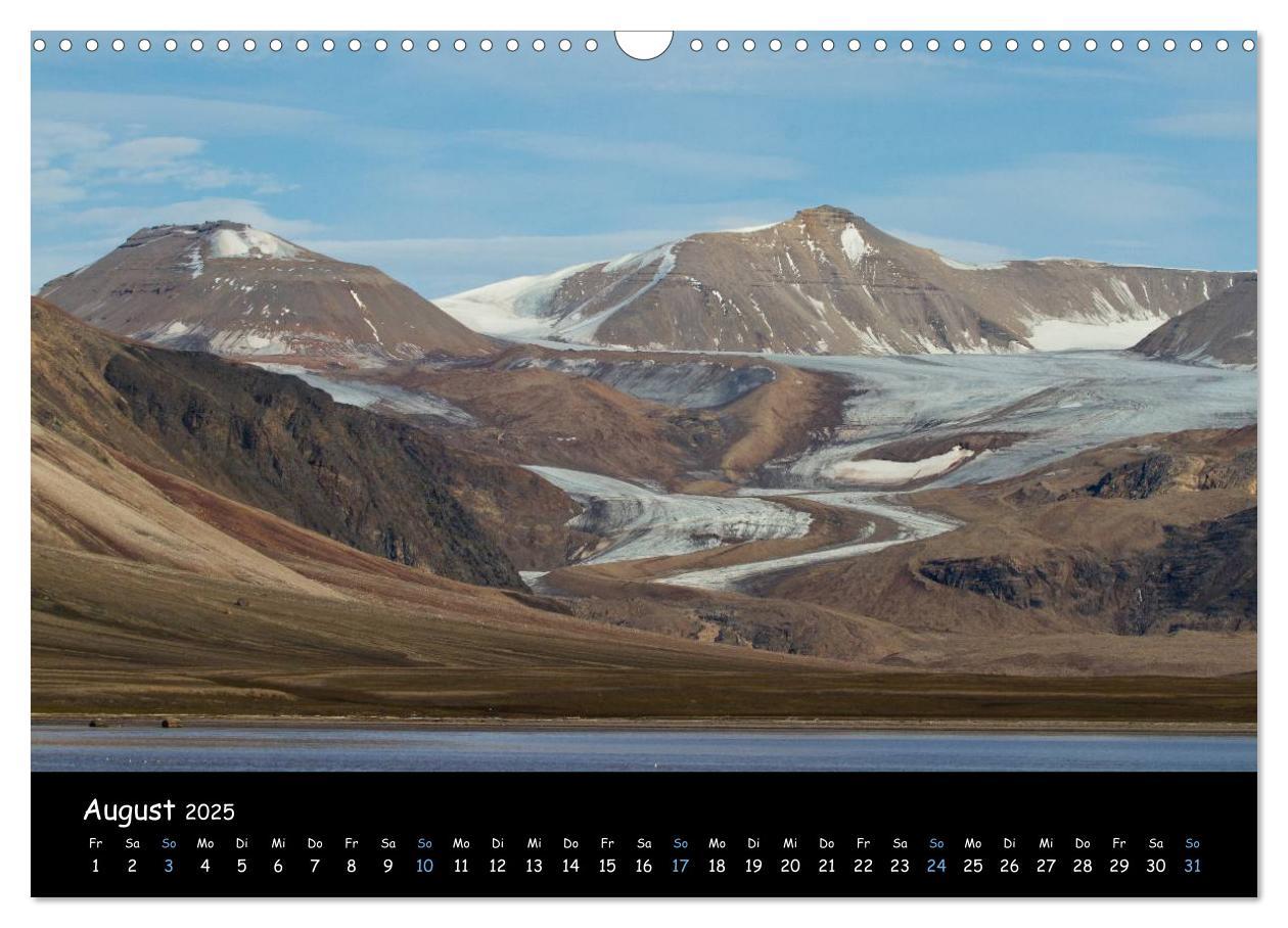 Bild: 9783435773596 | Spitzbergen (Wandkalender 2025 DIN A3 quer), CALVENDO Monatskalender