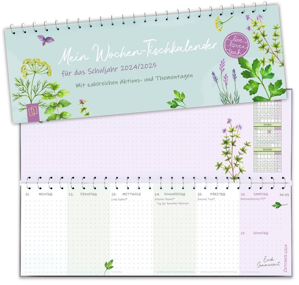 Cover: 9783834665850 | Mein Wochen-Tischkalender für das Schuljahr 2024/2025 | Kalender