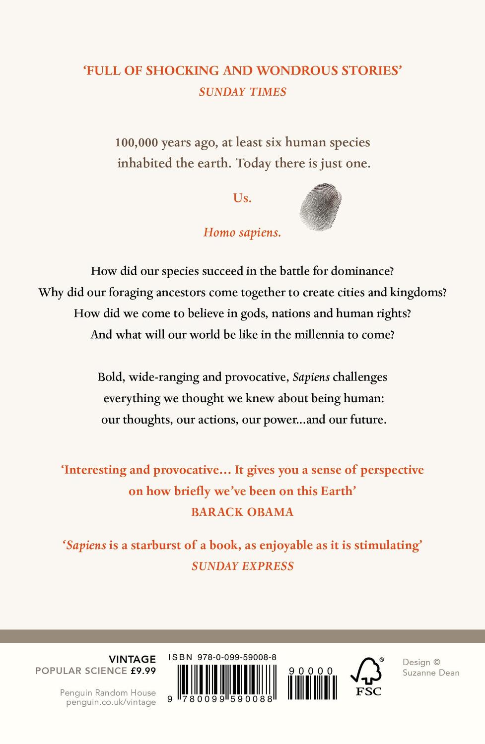 Rückseite: 9780099590088 | Sapiens | A Brief History of Humankind | Yuval Noah Harari | Buch