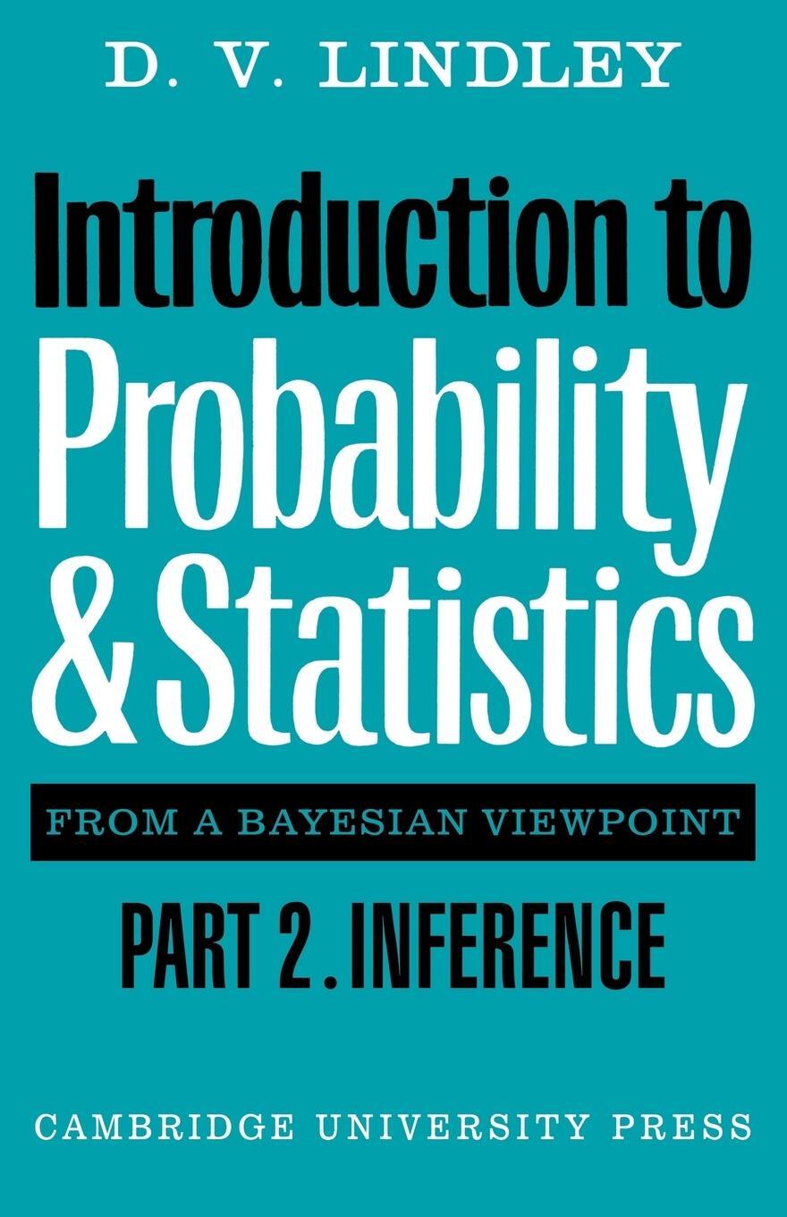 Cover: 9780521298667 | Introduction to Probability and Statistics from a Bayesian...