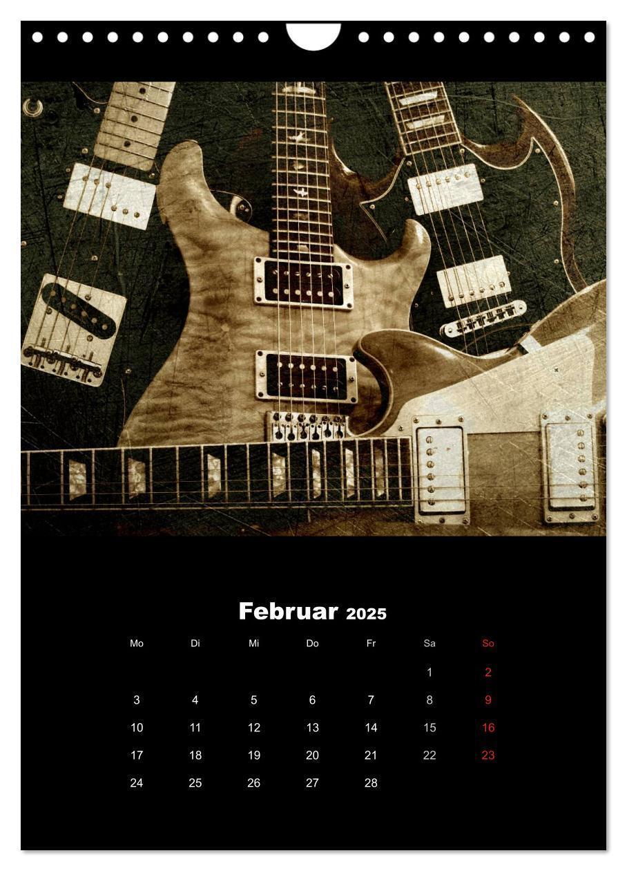 Bild: 9783457016244 | Vintage Gitarren (Wandkalender 2025 DIN A4 hoch), CALVENDO...