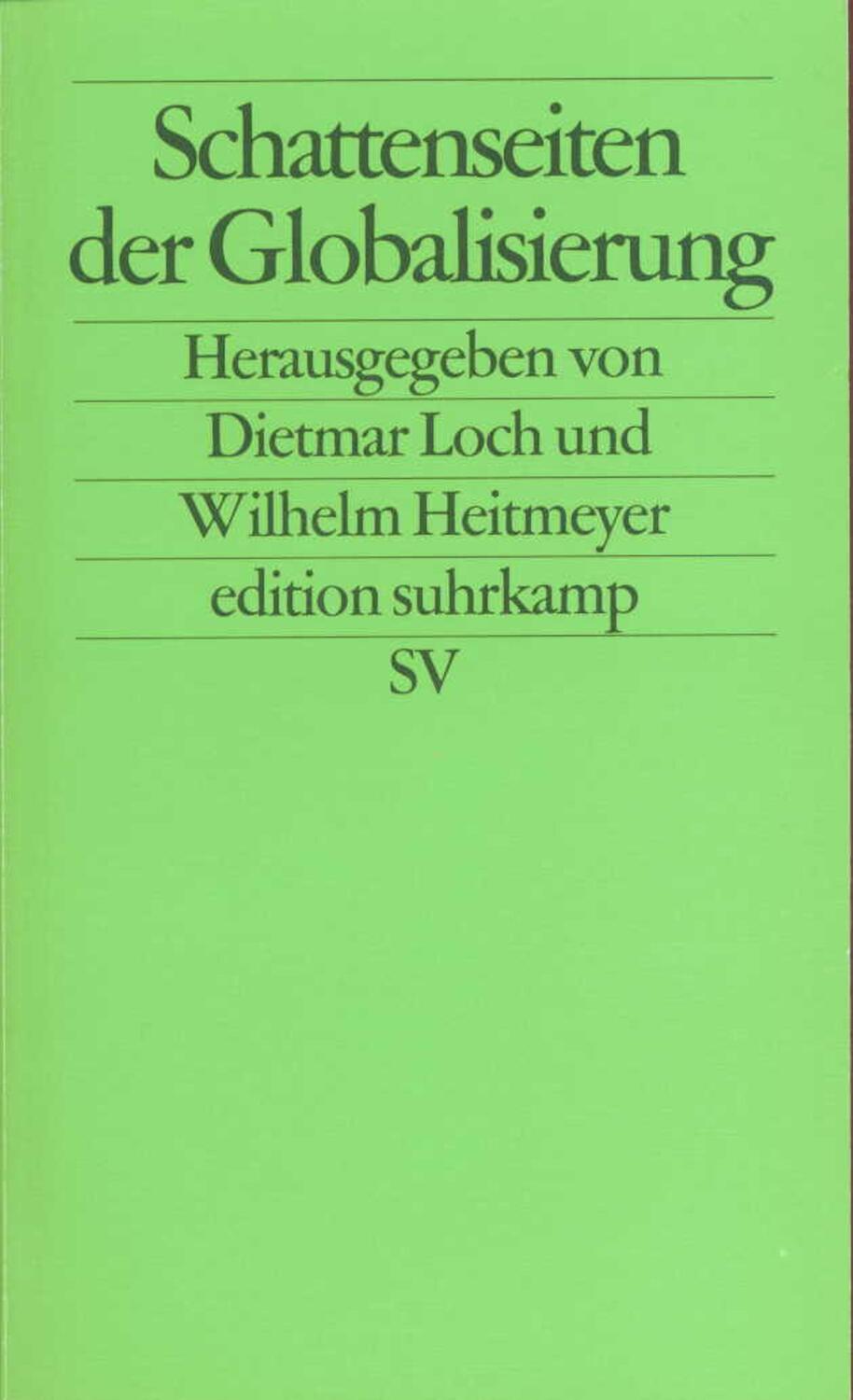 Cover: 9783518120934 | Schattenseiten der Globalisierung | Dietmar Loch (u. a.) | Taschenbuch