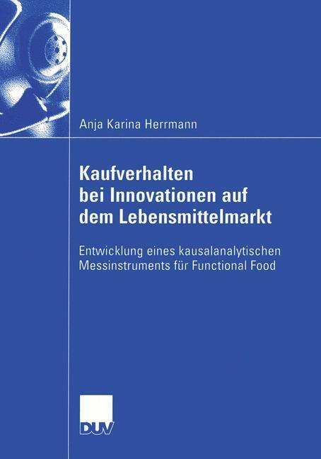 Cover: 9783824407187 | Kaufverhalten bei Innovationen auf dem Lebensmittelmarkt | Herrmann