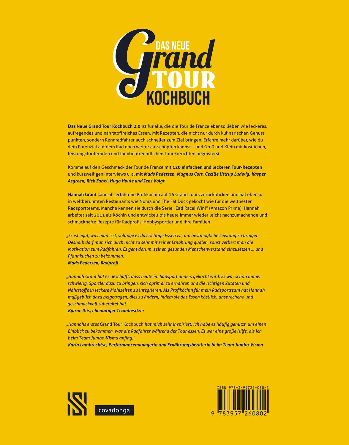 Rückseite: 9783957260802 | Das neue Grand Tour Kochbuch 2.0 | Hannah Grant | Buch | 352 S. | 2023