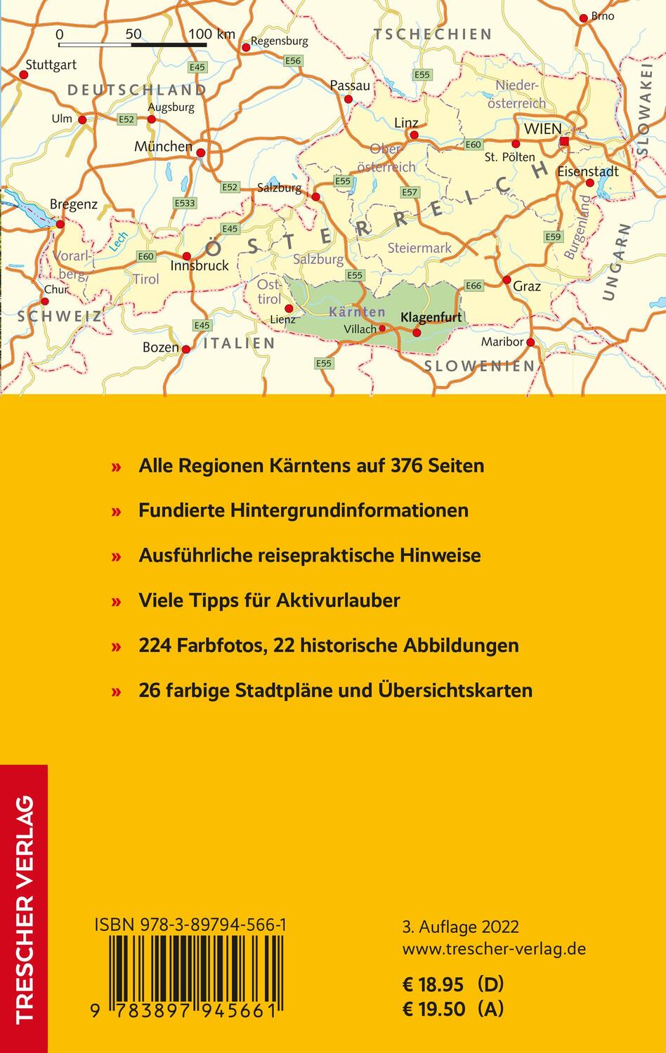 Rückseite: 9783897945661 | TRESCHER Reiseführer Kärnten | Gunnar Strunz | Taschenbuch | 376 S.