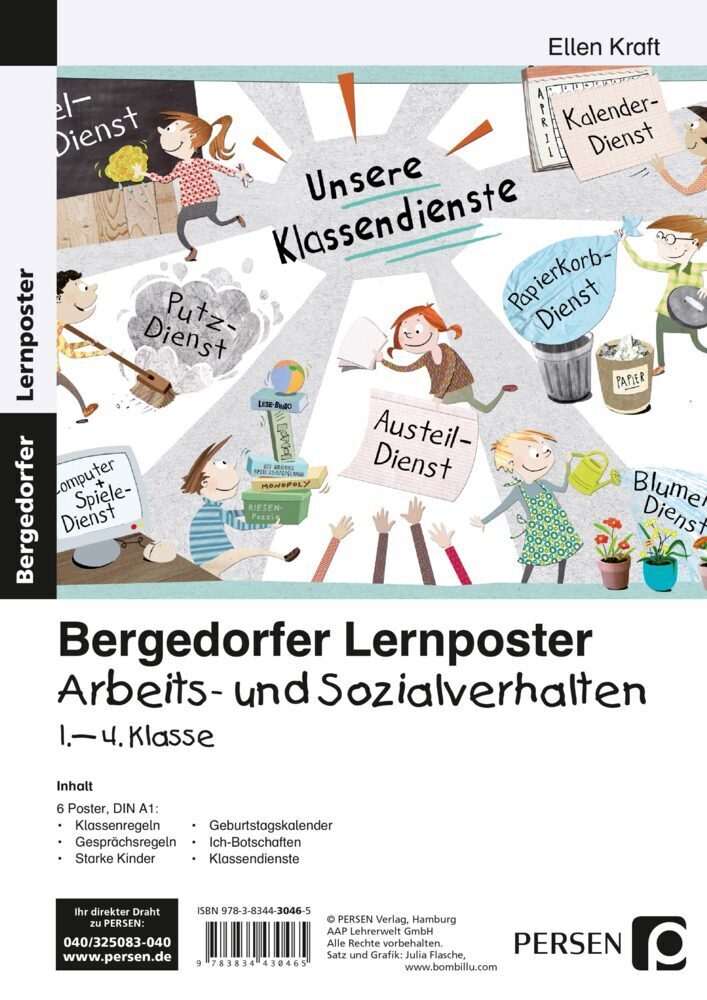 Cover: 9783834430465 | Lernposter Arbeits- und Sozialverhalten 1.-4. Klasse | Ellen Kraft