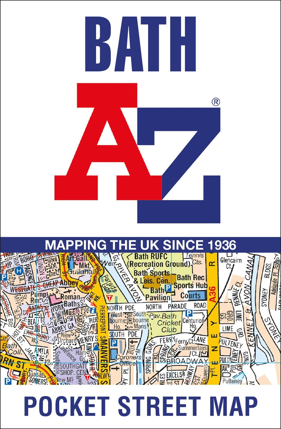 Cover: 9780008560485 | Bath A-Z Pocket Street Map | A-Z Maps | (Land-)Karte | Karte/Landkarte