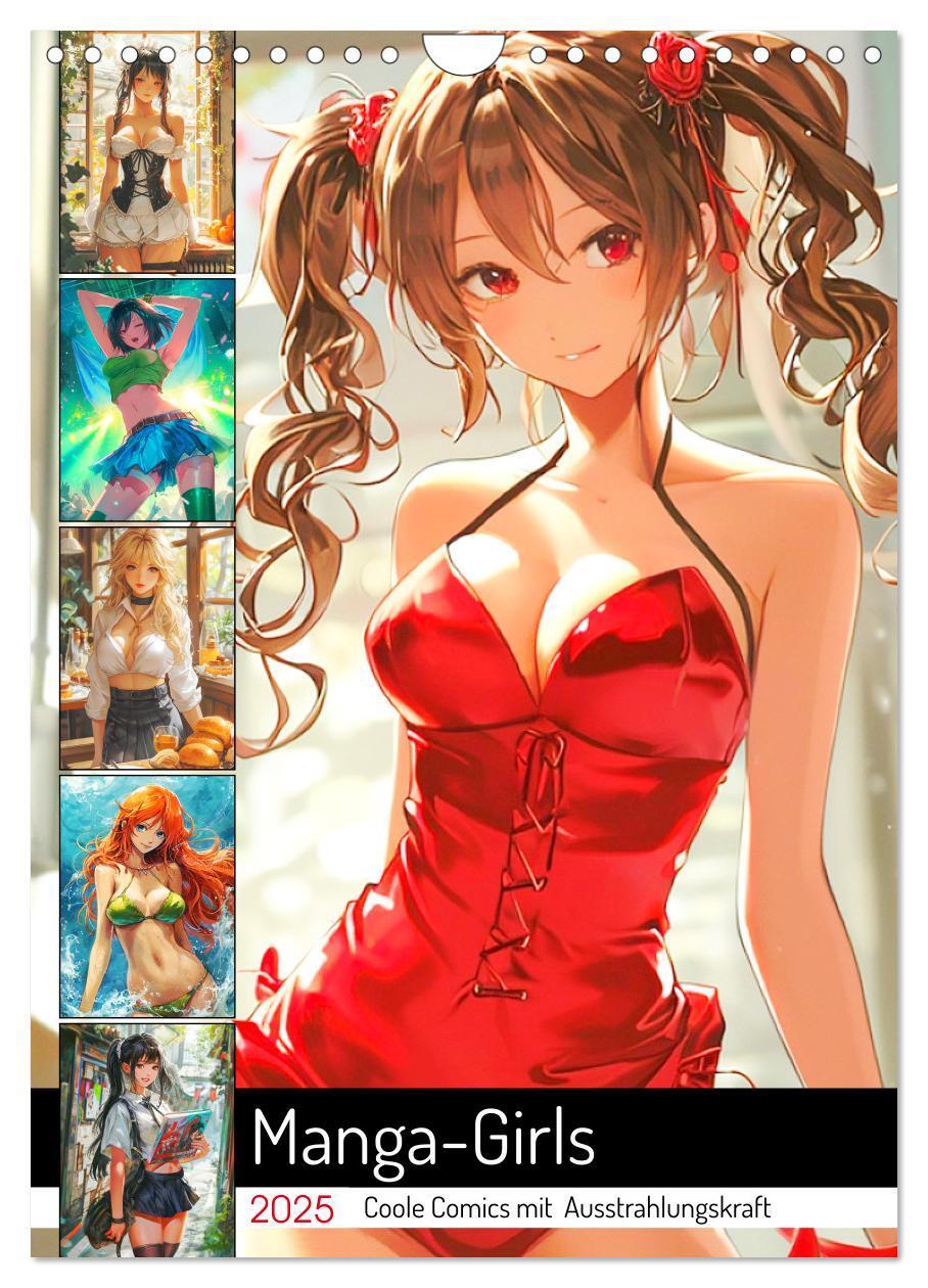 Cover: 9783383810770 | Manga-Girls. Coole Comics mit Ausstrahlungskraft (Wandkalender 2025...