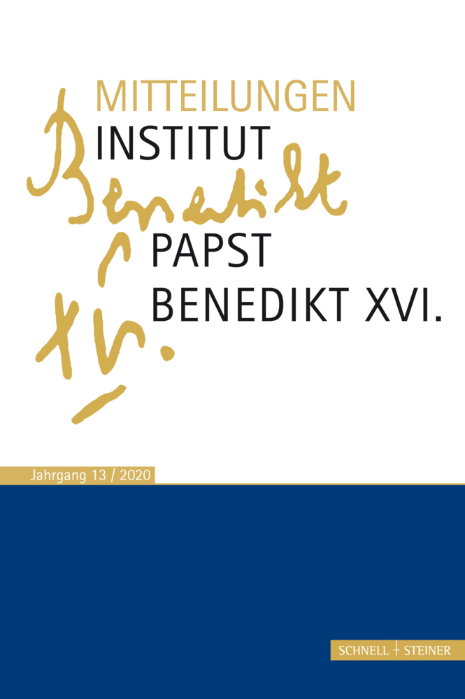 Cover: 9783795436148 | Mitteilungen Institut Papst Benedikt XVI. | Bd. 13 | Taschenbuch