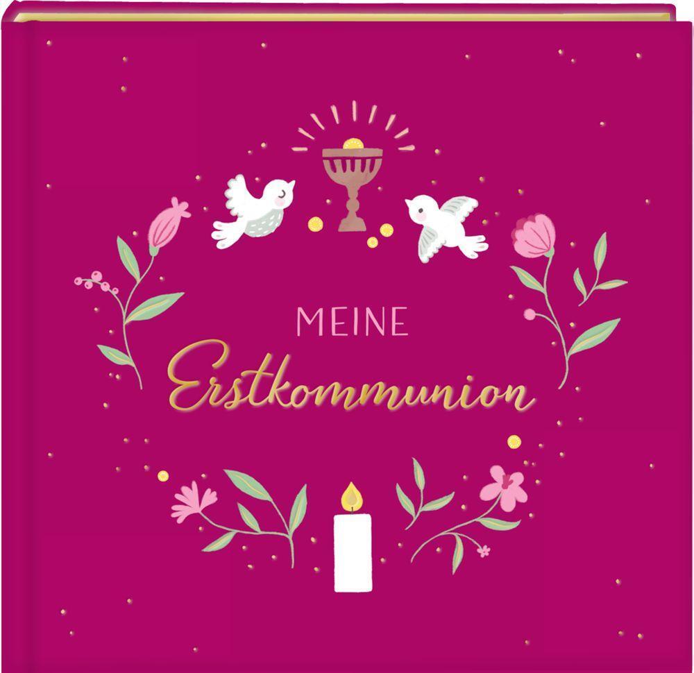 Bild: 4050003717593 | Eintragalbum - Meine Erstkommunion (beerenfarben) | Buch | 48 S.
