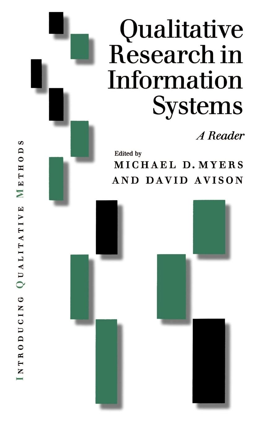 Cover: 9780761966326 | Qualitative Research in Information Systems | A Reader | Myers (u. a.)