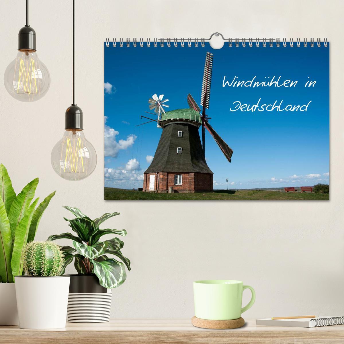 Bild: 9783435738083 | Windmühlen in Deutschland (Wandkalender 2025 DIN A4 quer), CALVENDO...