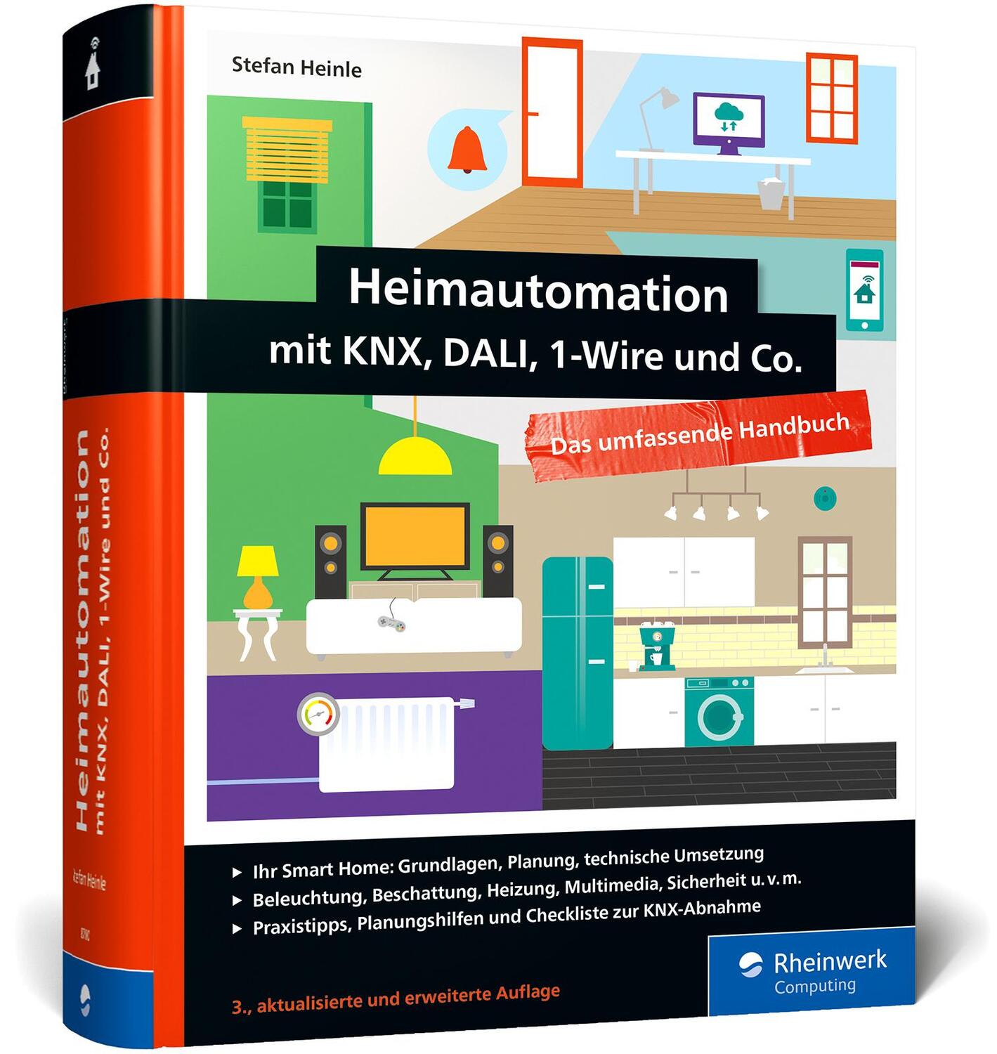 Cover: 9783836287005 | Heimautomation mit KNX, Dali, 1-Wire und Co. | Stefan Heinle | Buch