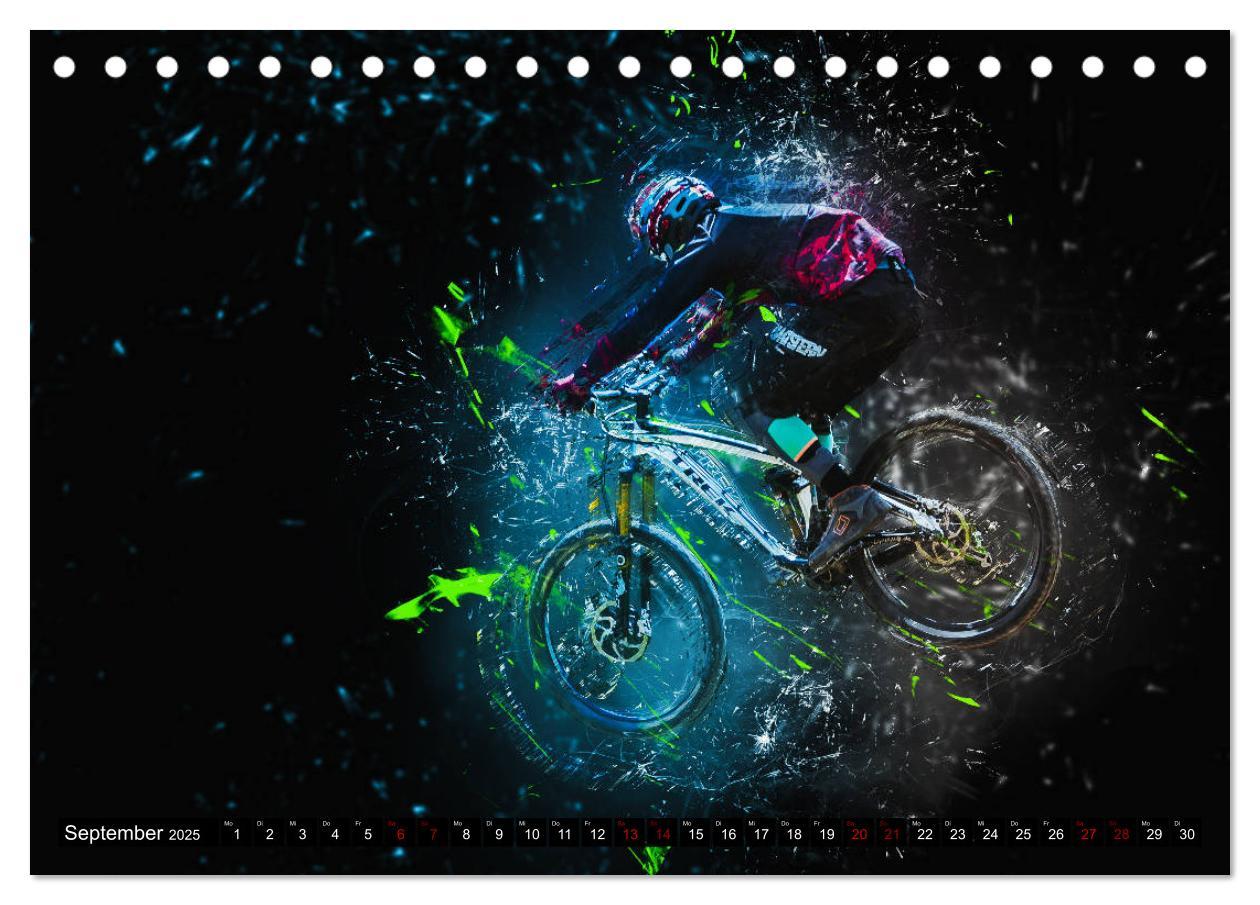 Bild: 9783435431885 | Downhill Explosion (Tischkalender 2025 DIN A5 quer), CALVENDO...