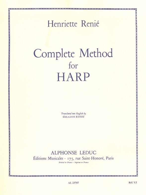 Cover: 9790046237072 | Complete Method for Harp Vol. 1 | Alphonse Leduc | EAN 9790046237072