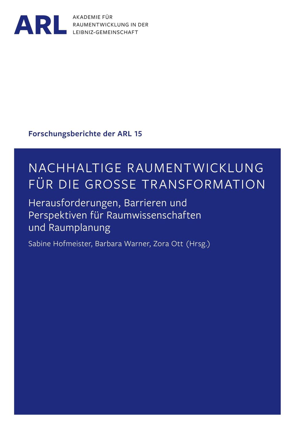 Cover: 9783888381027 | Nachhaltige Raumentwicklung für die große Transformation | Taschenbuch