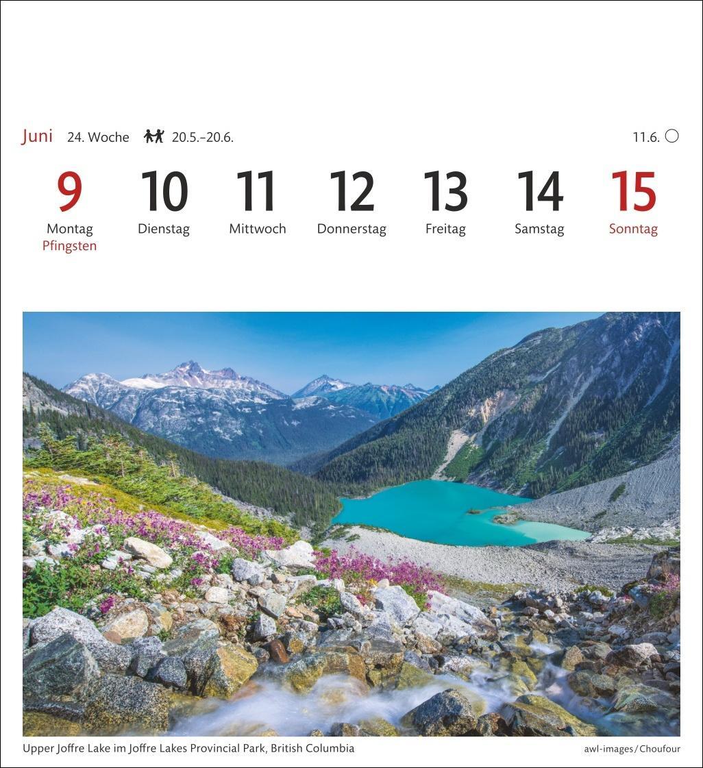 Bild: 9783840033391 | Kanada Sehnsuchtskalender 2025 - Wochenkalender mit 53 Postkarten