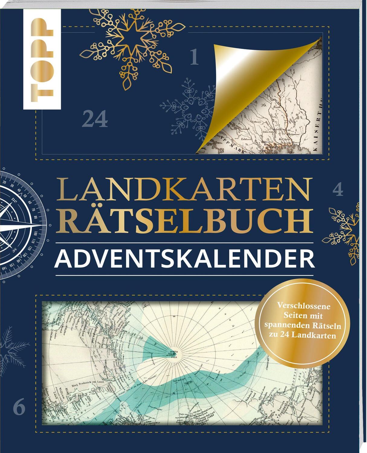 Cover: 9783772445644 | Landkarten-Rätsel Adventskalender | Norbert Pautner | Taschenbuch