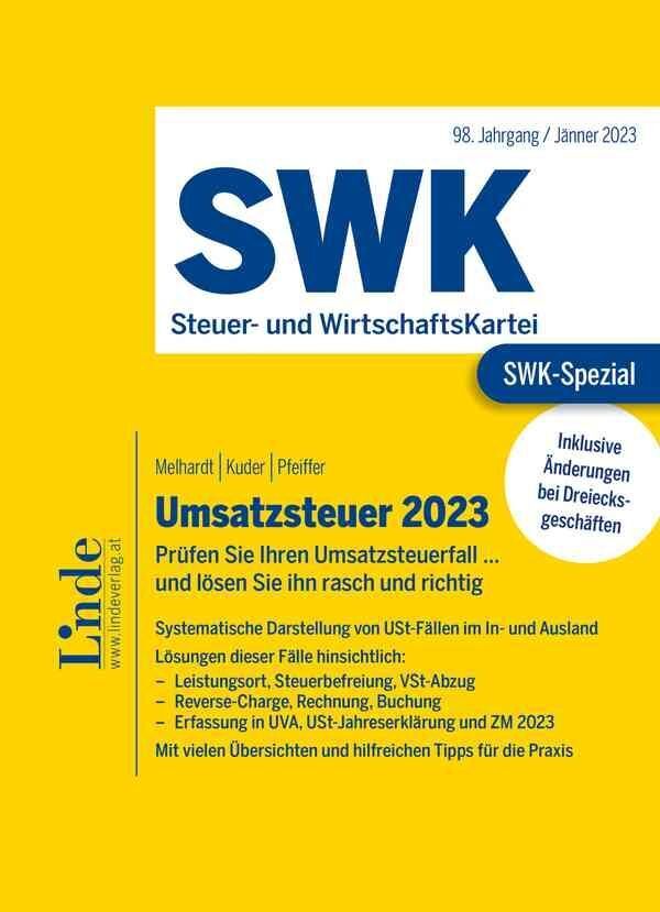Cover: 9783707347357 | SWK-Spezial Umsatzsteuer 2023 | Stefan Melhardt (u. a.) | Taschenbuch