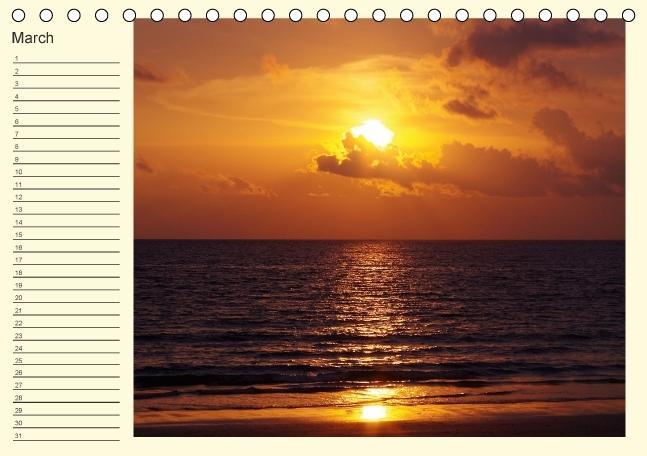 Bild: 9783660470468 | Colours by the sea / Birthday Calendar / UK-Version (Table Calendar...