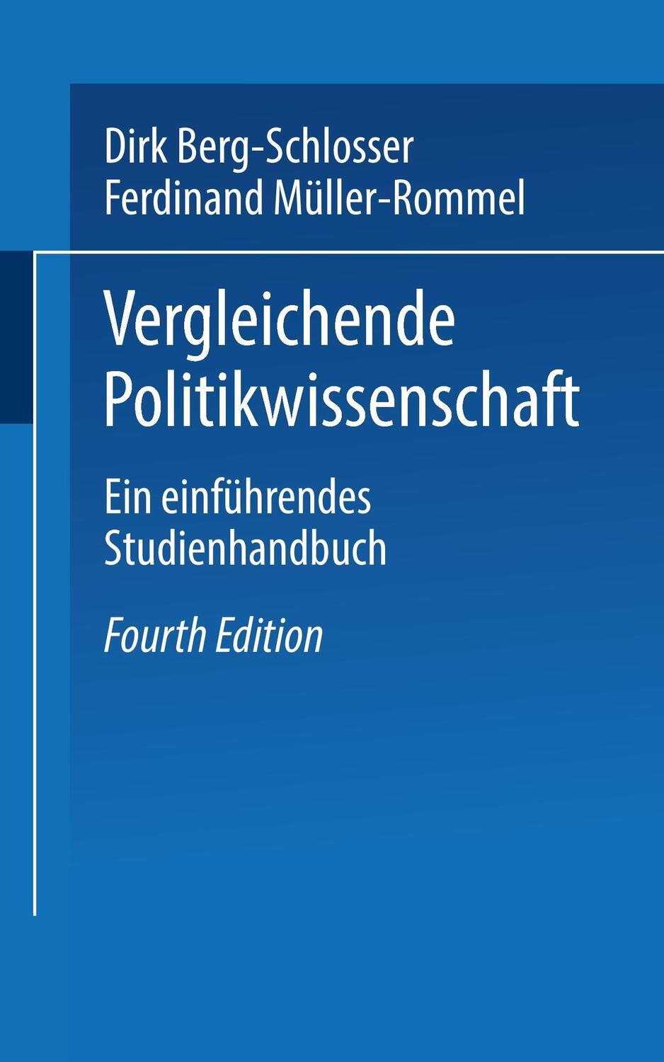 Cover: 9783810038609 | Vergleichende Politikwissenschaft | Ein einführendes Studienhandbuch