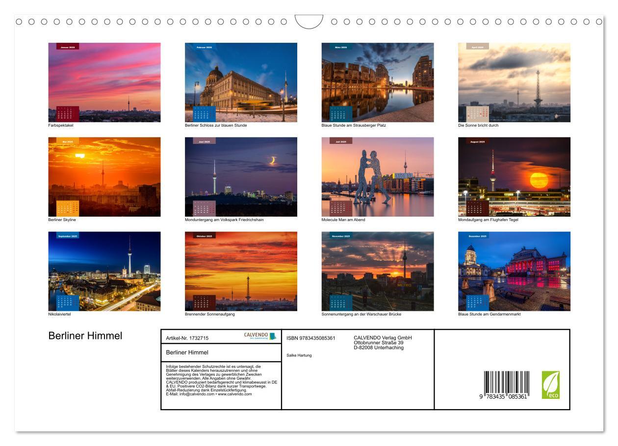 Bild: 9783435085361 | Berliner Himmel (Wandkalender 2025 DIN A3 quer), CALVENDO...