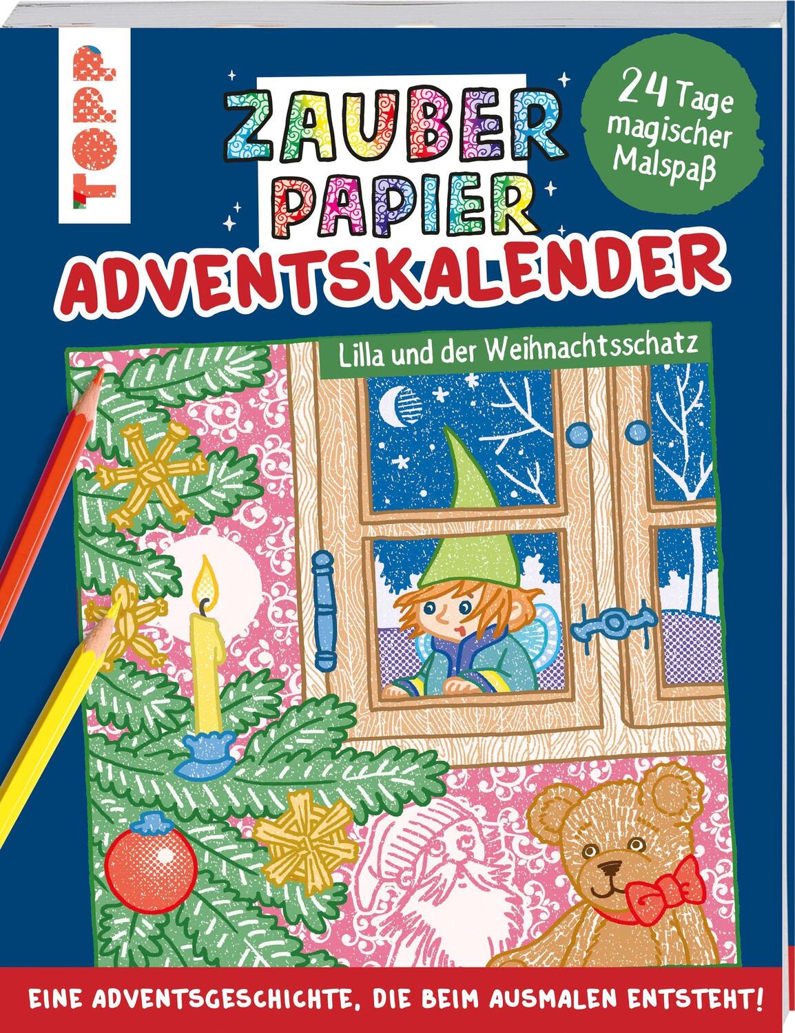 Cover: 9783735890030 | Zauberpapier Adventskalender - Lilla und der Weihnachtsschatz | Buch