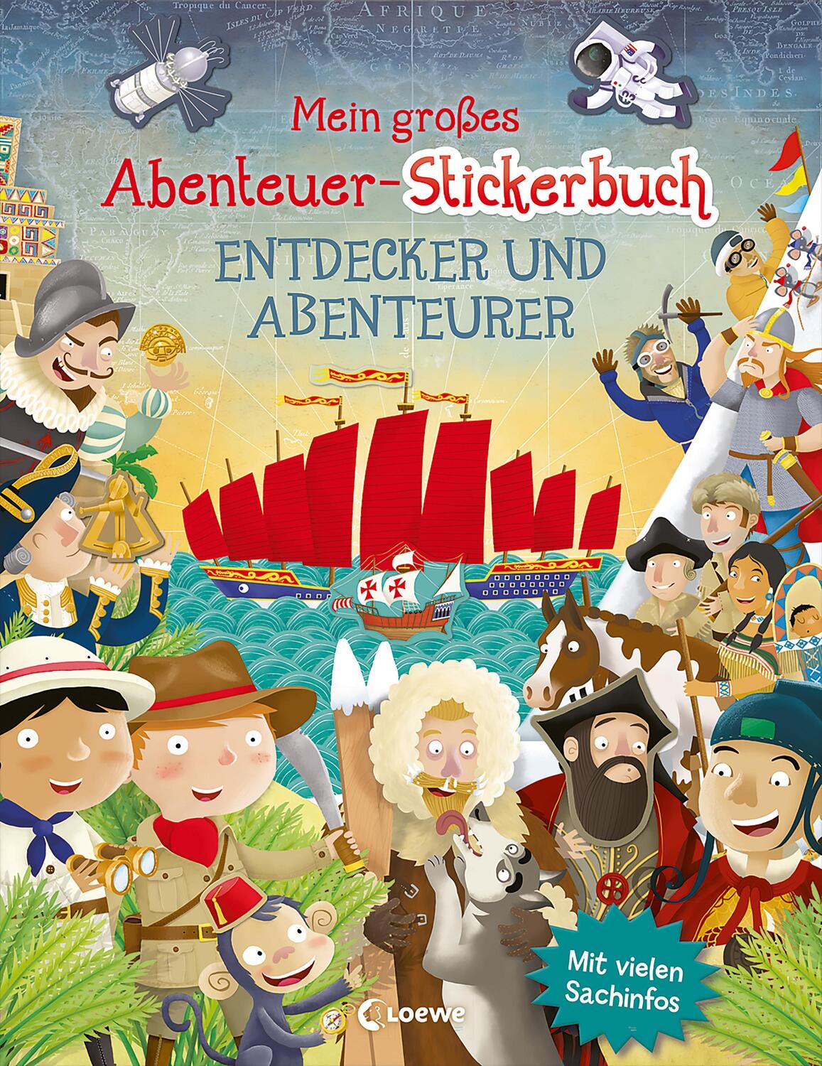 Cover: 9783743212688 | Mein großes Abenteuer-Stickerbuch - Entdecker und Abenteurer | George