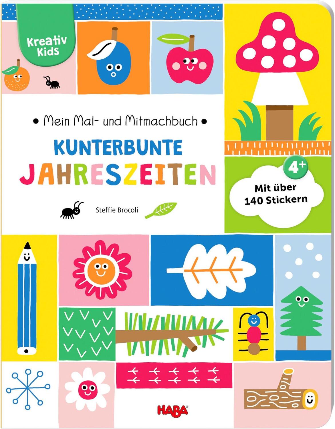 Cover: 9783869143361 | Mein Mal- und Mitmachbuch - Kunterbunte Jahreszeiten | Steffie Brocoli