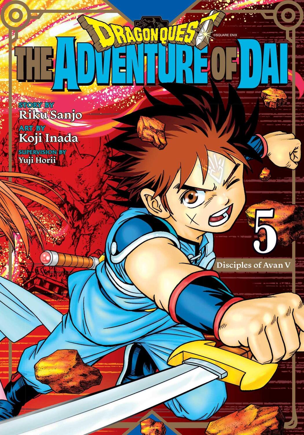 Cover: 9781974729722 | Dragon Quest: The Adventure of Dai, Vol. 5 | Disciples of Avan | Sanjo