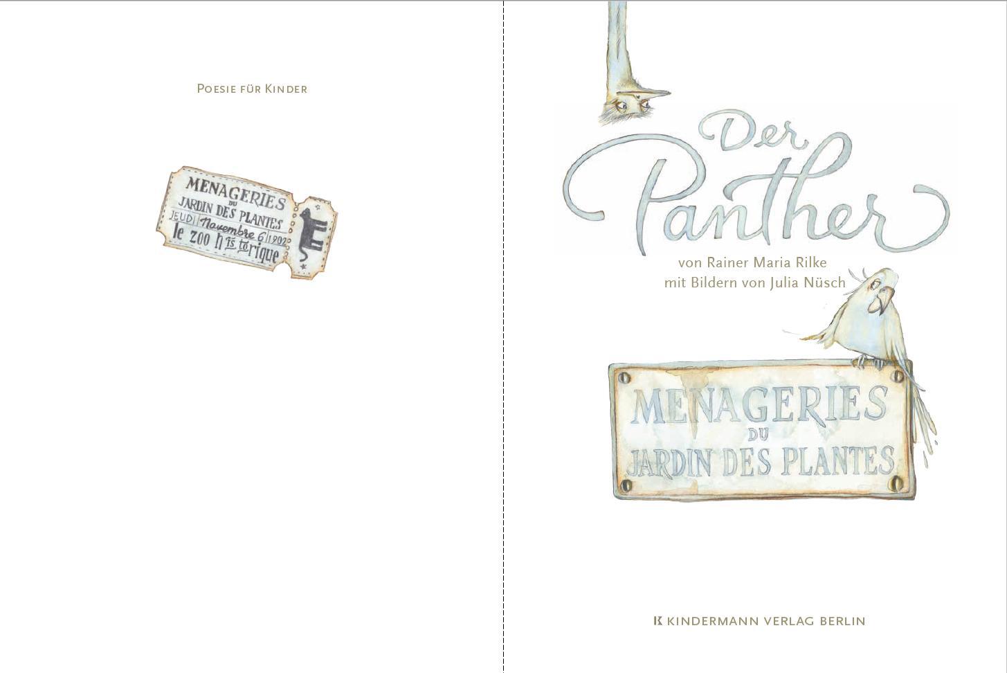 Bild: 9783934029712 | Der Panther | Rainer Maria Rilke | Buch | Poesie für Kinder | 24 S.