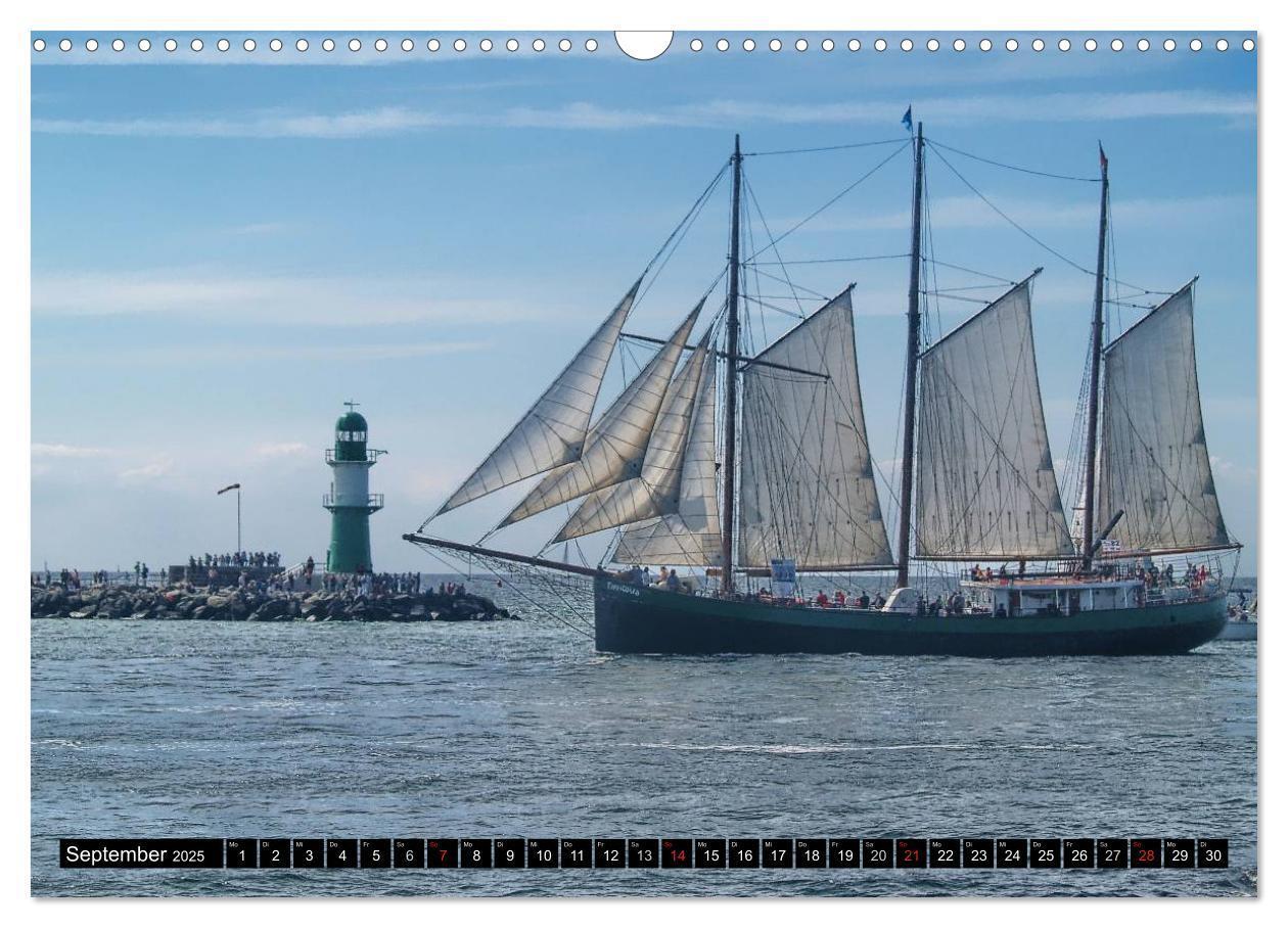 Bild: 9783435755837 | Segelschiffe vor Warnemünde (Wandkalender 2025 DIN A3 quer),...