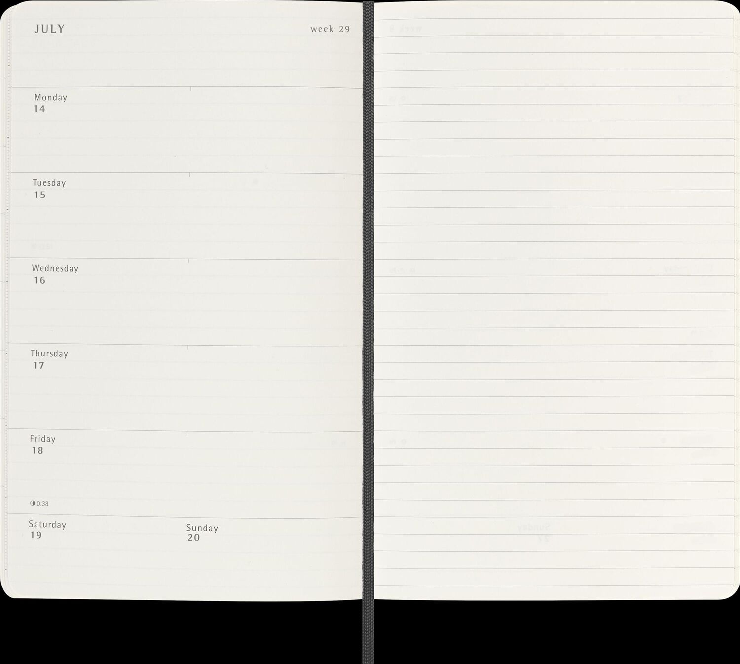 Bild: 8056999270315 | Moleskine 12 Monate Wochen Notizkalender 2025, Large/A5, 1 Wo = 1...