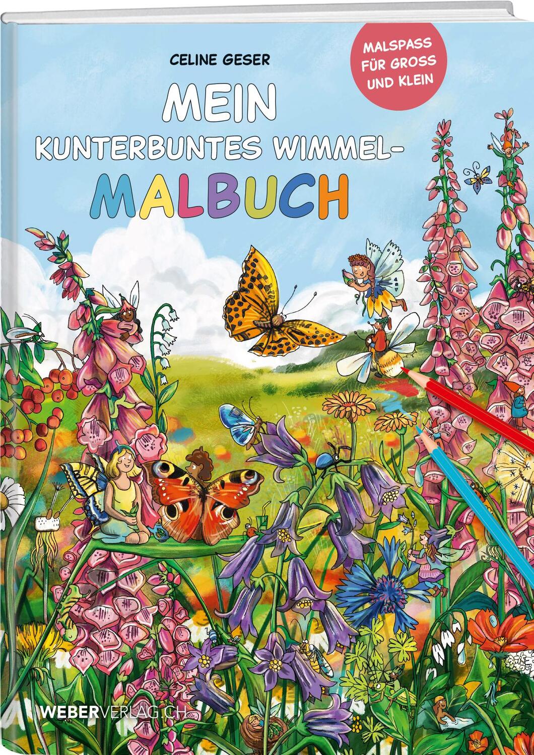 Cover: 9783038185123 | Mein kunterbuntes Wimmel-Malbuch | Celine Geser | Buch | 32 S. | 2023
