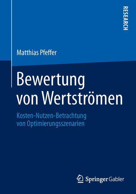 Cover: 9783658021276 | Bewertung von Wertströmen | Matthias Pfeffer | Taschenbuch | Paperback