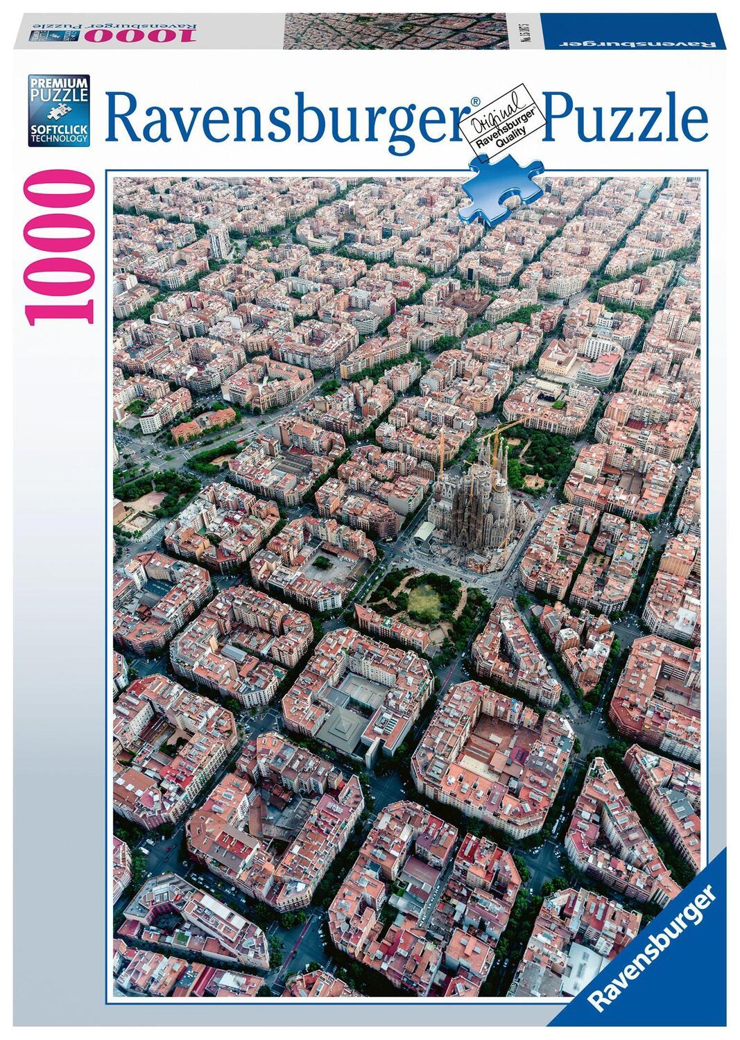 Cover: 4005556151875 | Barcelona von oben - Puzzle mit 1000 Teilen | Spiel | Deutsch | 2019